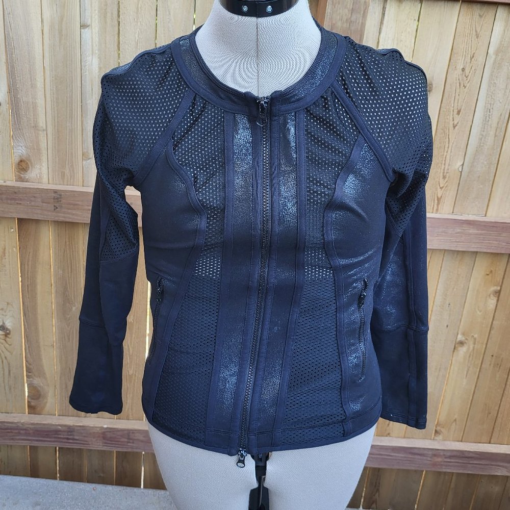 ZELLA Women's black zip front jacket XSMALL